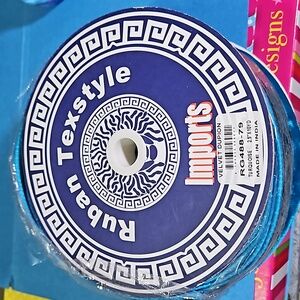 Ruban Texstyle Imports ribbon turquoise 2.5x10yds velvet dupion